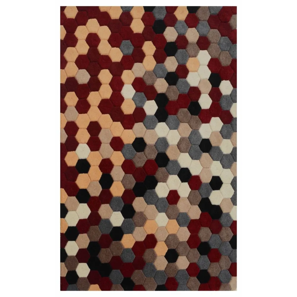 Tessellation Pattern Multicolor Area Carpet 2*5ft