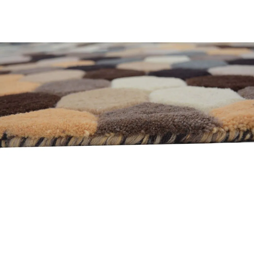 Tessellation Pattern Neutral Area Carpet 2*5ft