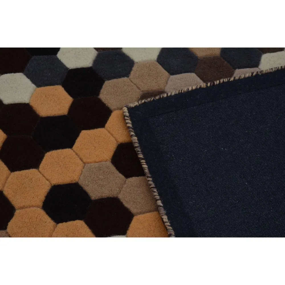 Tessellation Pattern Neutral Area Carpet 2*5ft
