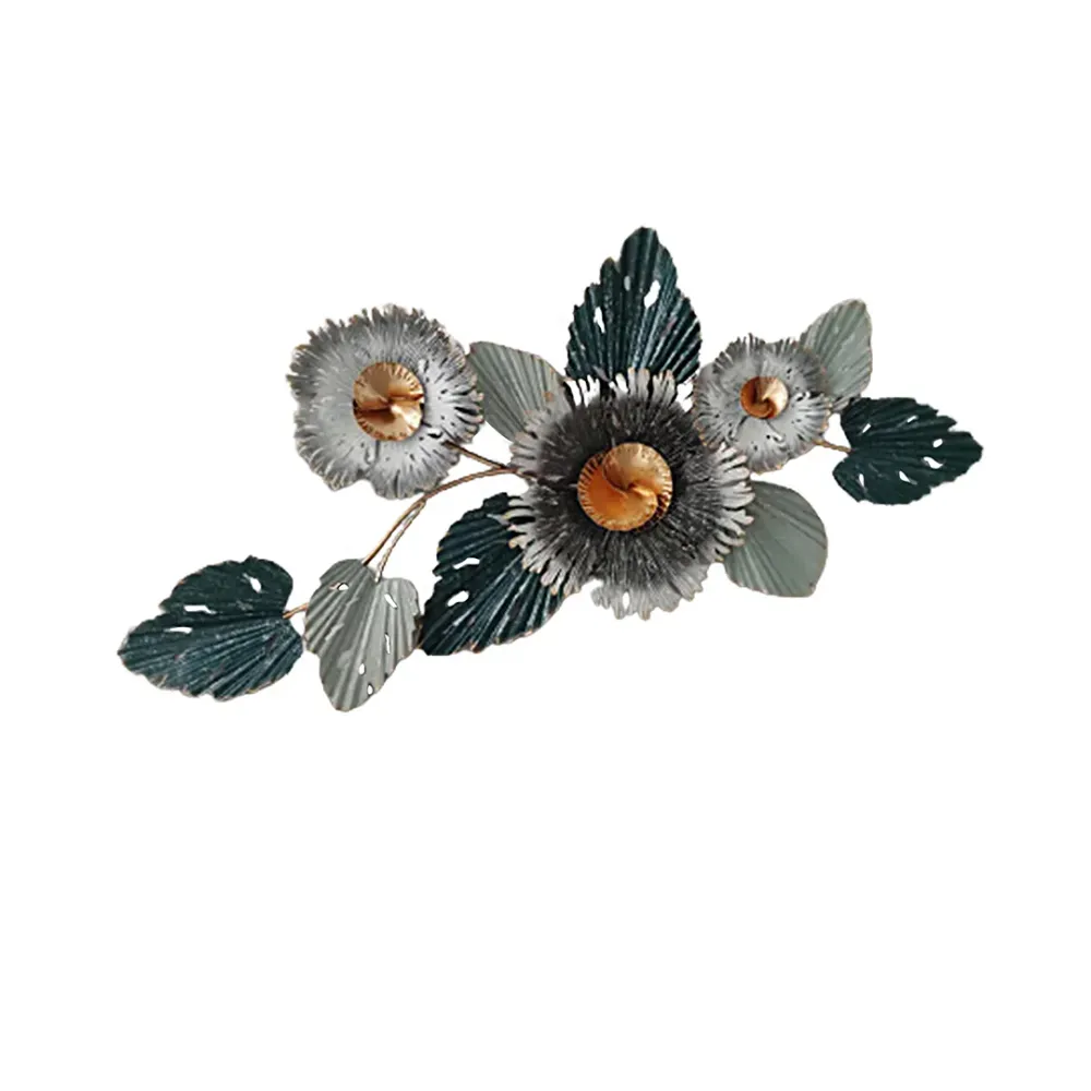 WallMantra Textured Bloom Metal Wall Sculpture Art