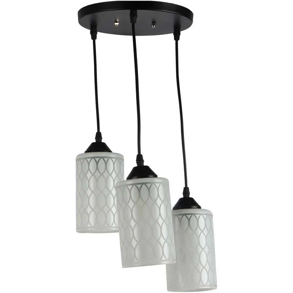 Textured Cylindrical Warm Cluster Ceiling Light
