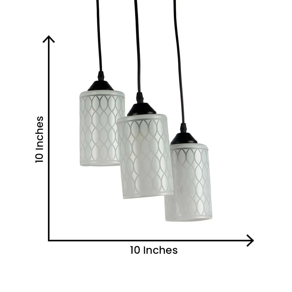 Textured Cylindrical Warm Cluster Ceiling Light