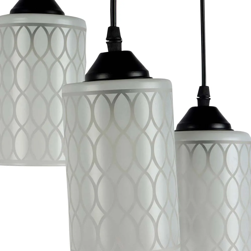 Textured Cylindrical Warm Cluster Ceiling Light
