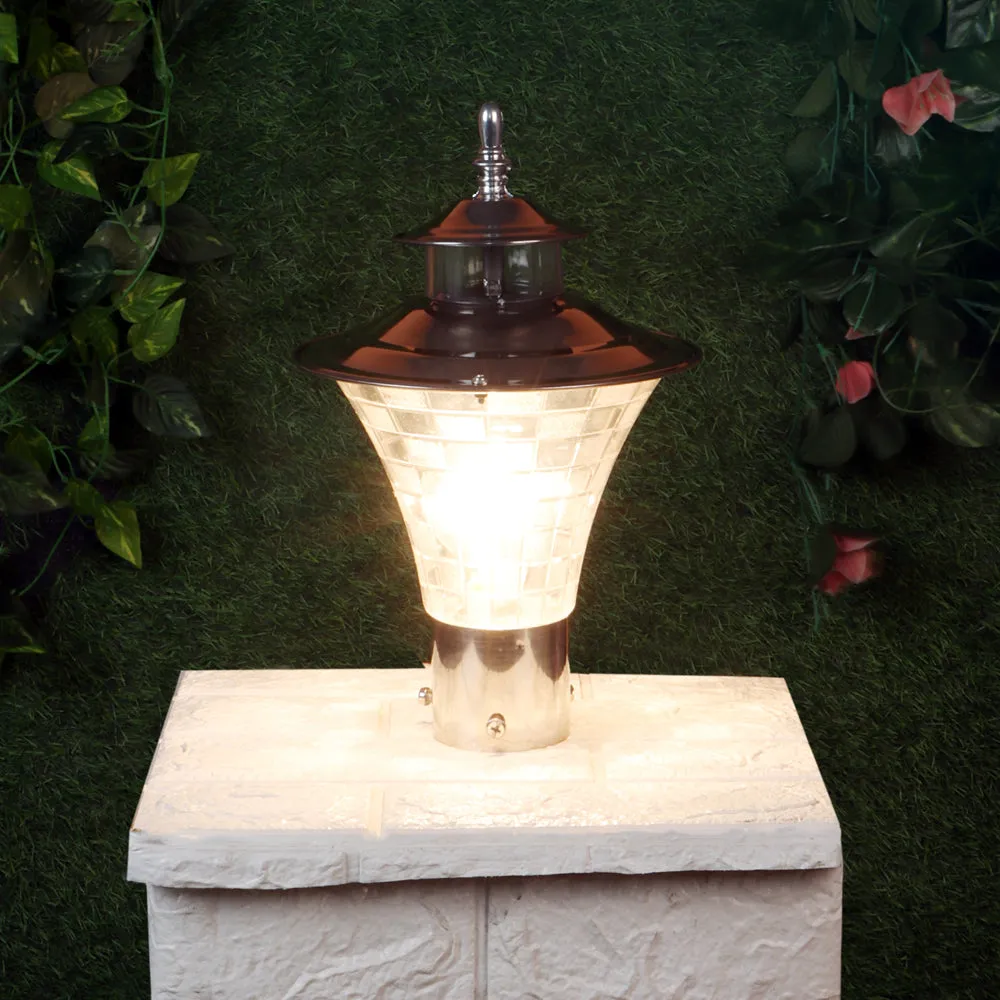 Textured Glass Designer Mini Outdoor Light Single Piece