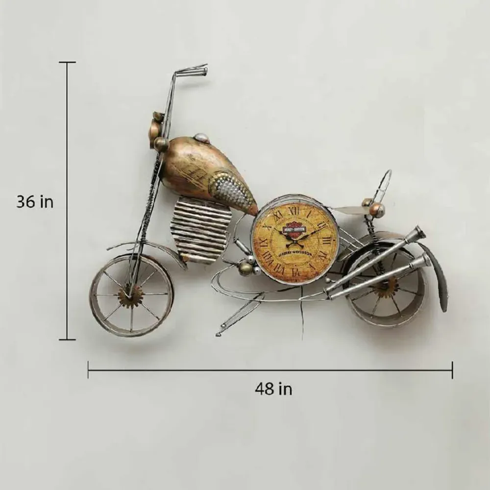 The Bullet Clock Metal Wall Art