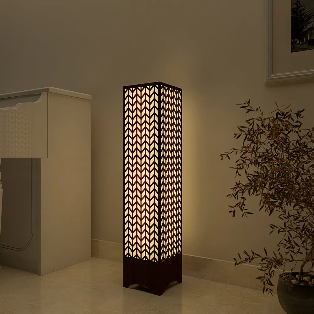 The Chevron Designer Wood Floor Lamp / Floor Light / Modern Lamp