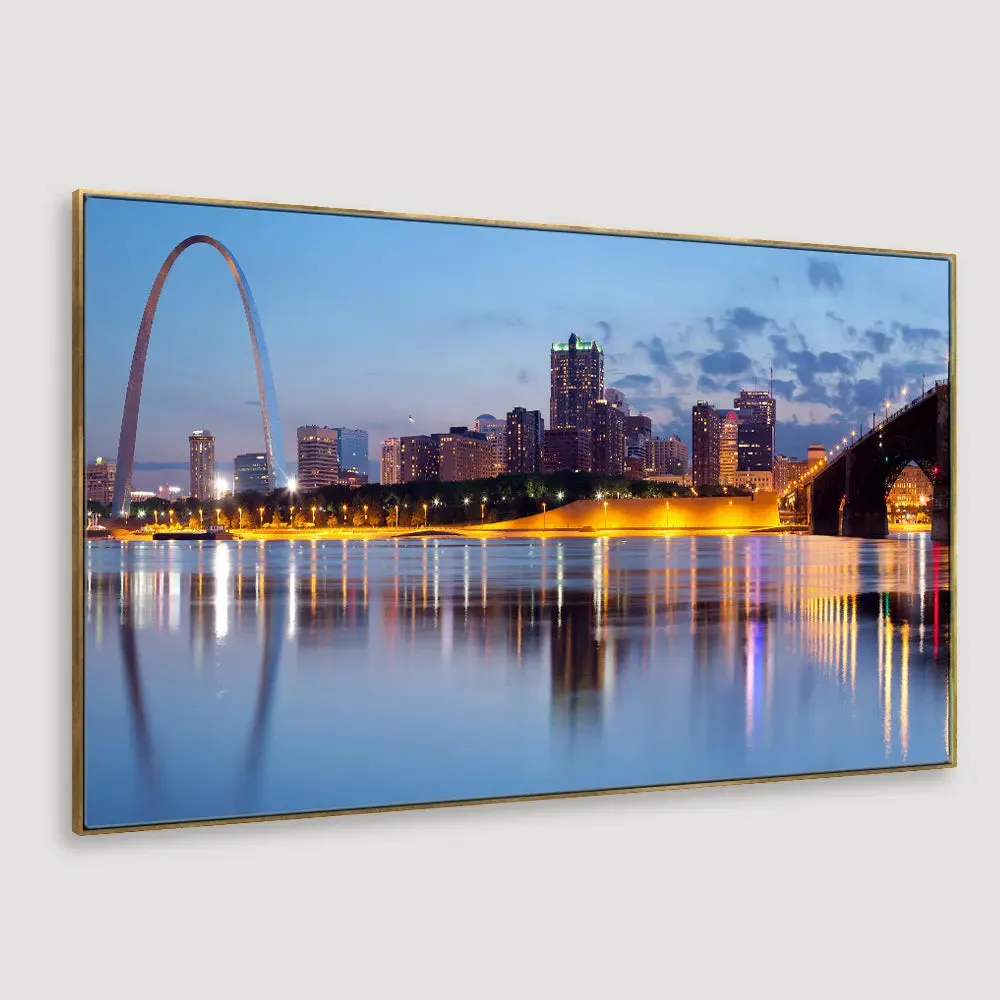 The City of St. Louis skyline Framed Wall art With Frame