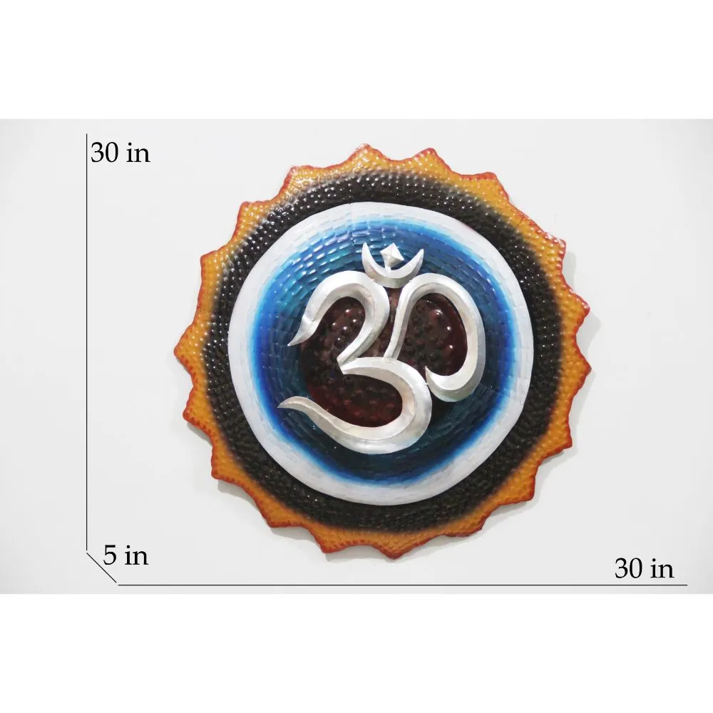The Divine OM Metal Wall Art With LED Lights