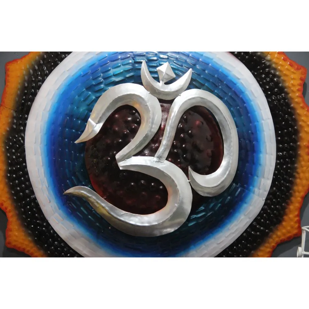 The Divine OM Metal Wall Art With LED Lights