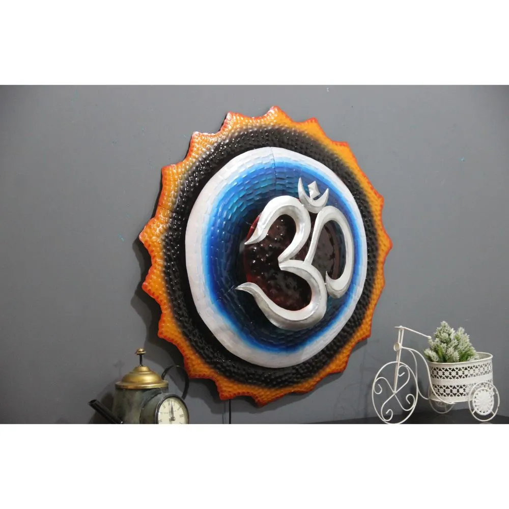 The Divine OM Metal Wall Art With LED Lights