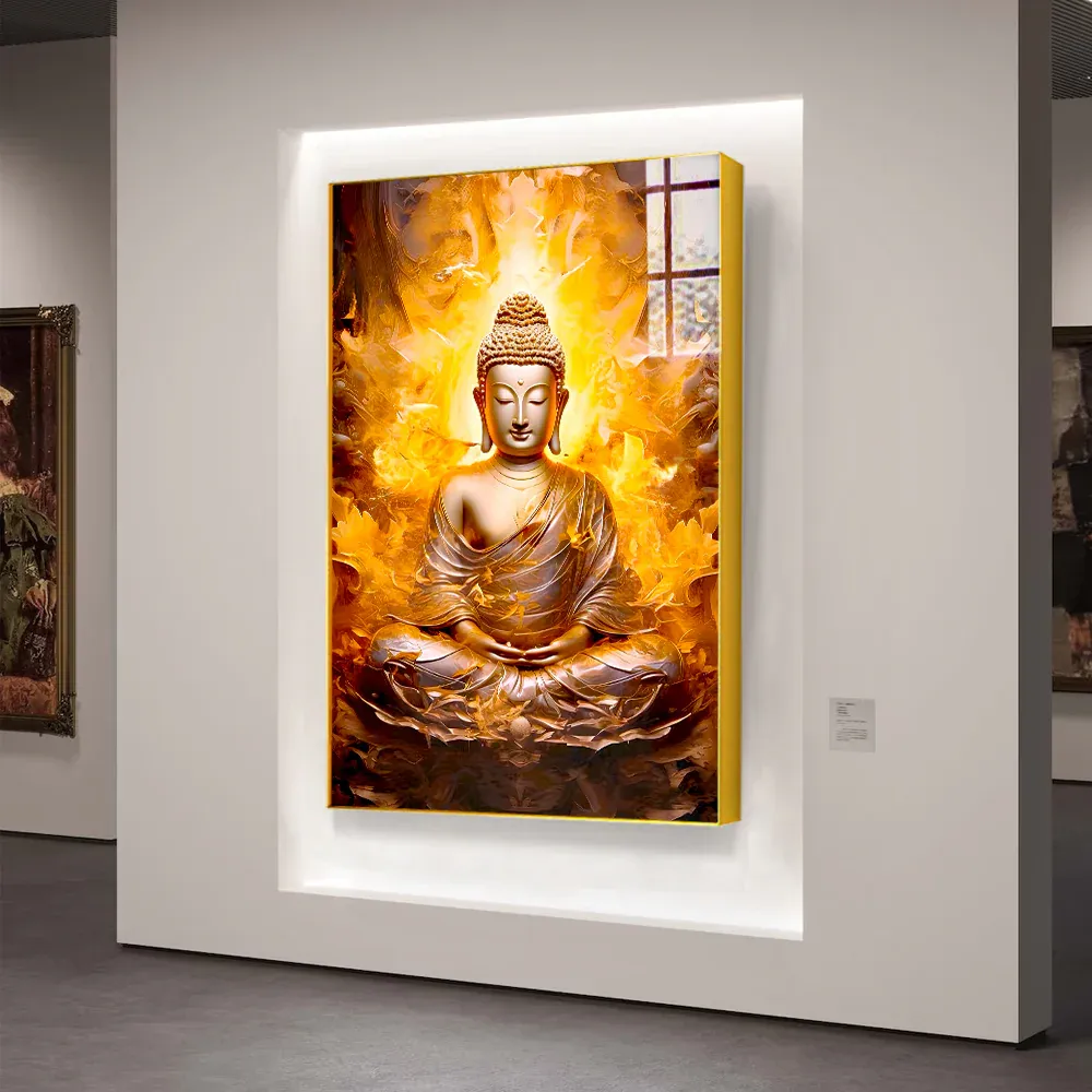 The Enlightened One Buddha Acrylic Wall Painting Regular