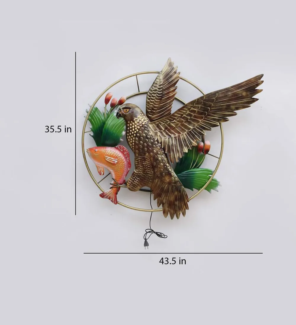 The Ferocious Kite LED Metal Wall Decor