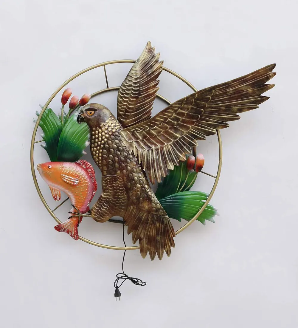 The Ferocious Kite LED Metal Wall Decor