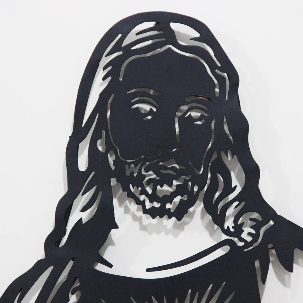 The Illuminated Jesus Metal Wall Art With LED Lights