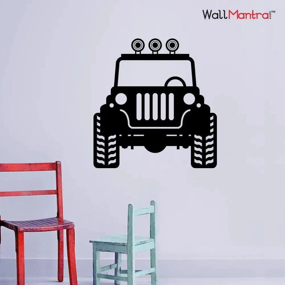 The Jeep Wall Sticker Large 61 x 61 cm