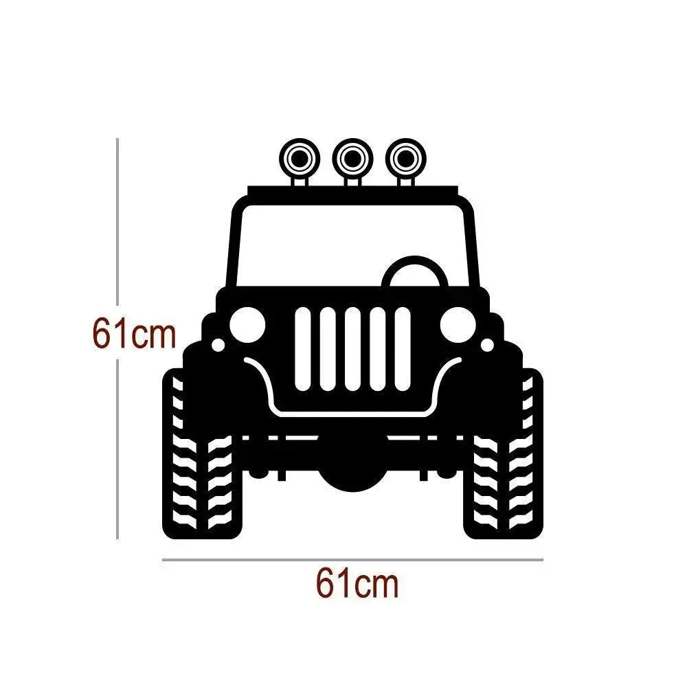 The Jeep Wall Sticker Large 61 x 61 cm