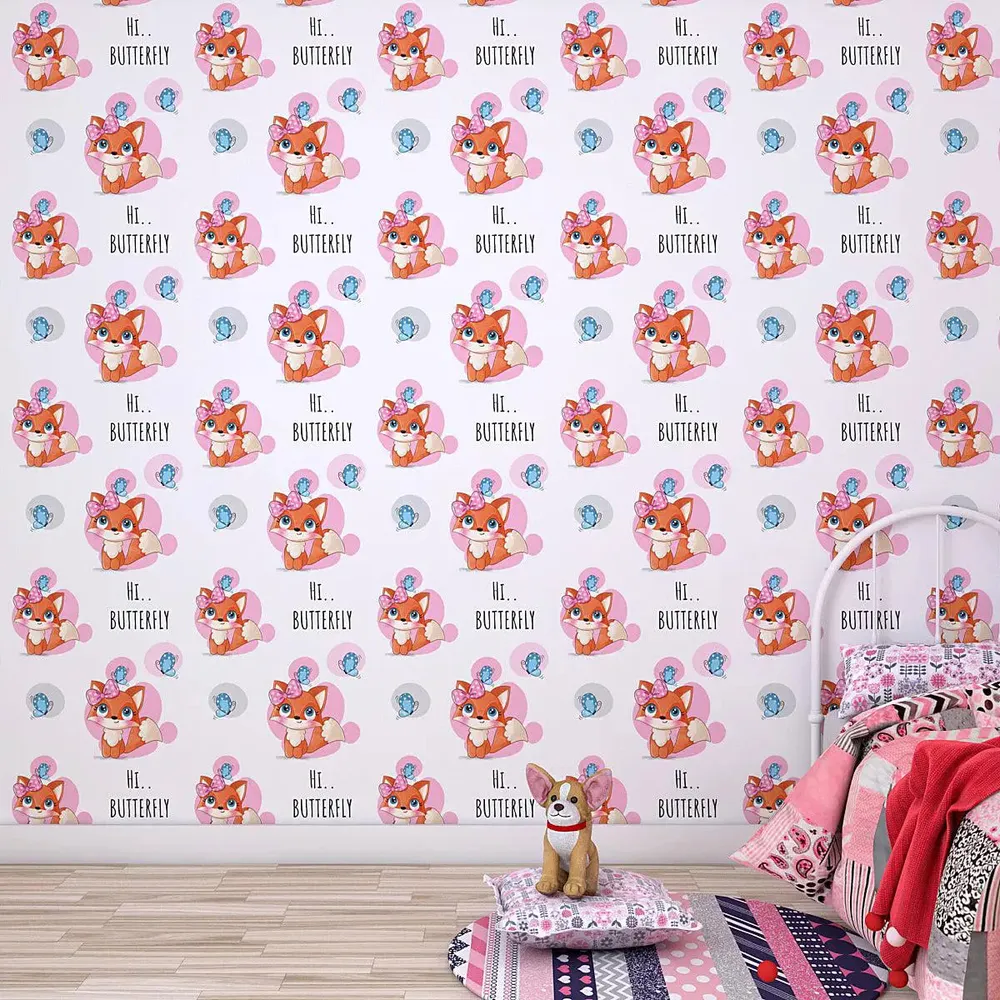 The Mighty Squirrel Kids Self Adhesive Wallpaper