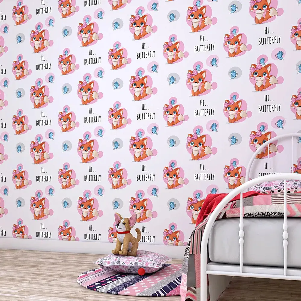 The Mighty Squirrel Kids Self Adhesive Wallpaper