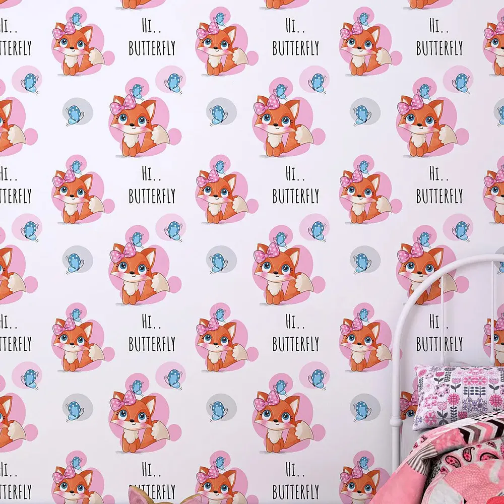 The Mighty Squirrel Kids Self Adhesive Wallpaper