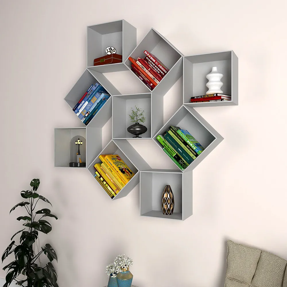 The Misfit Wood Wall Cabinet In Grey