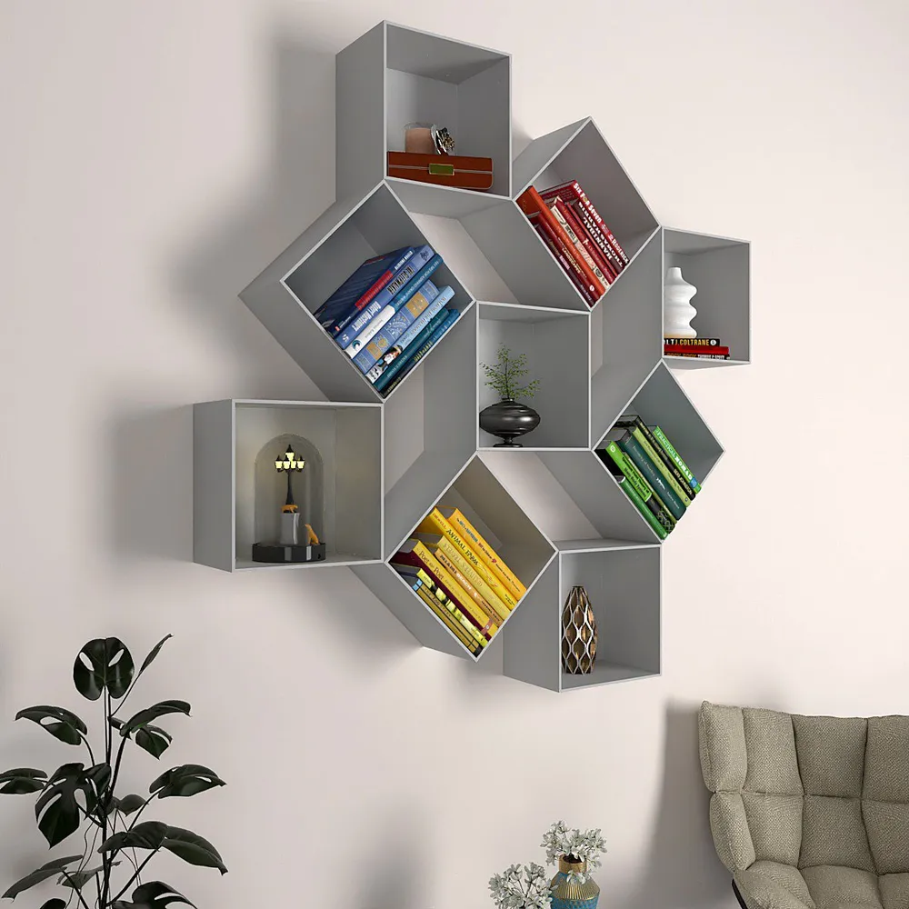 The Misfit Wood Wall Cabinet In Grey