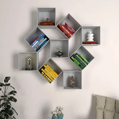 The Misfit Wood Wall Cabinet In Grey