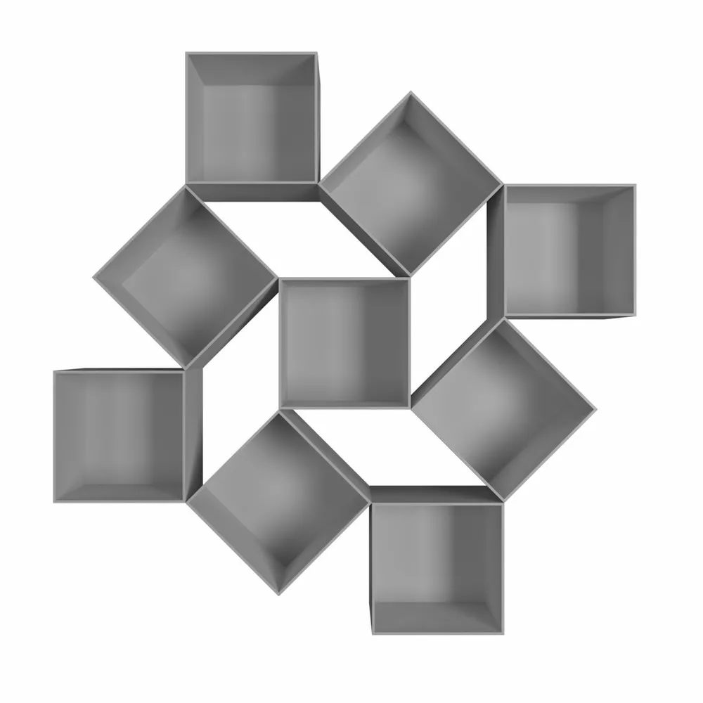 The Misfit Wood Wall Cabinet In Grey