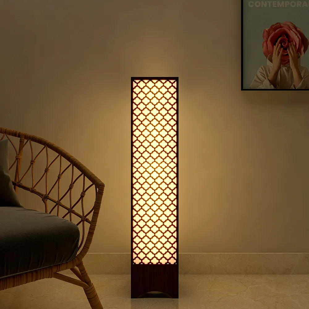 The Moroccan Designer Wood Floor Lamp / Floor Light / Modern Lamp
