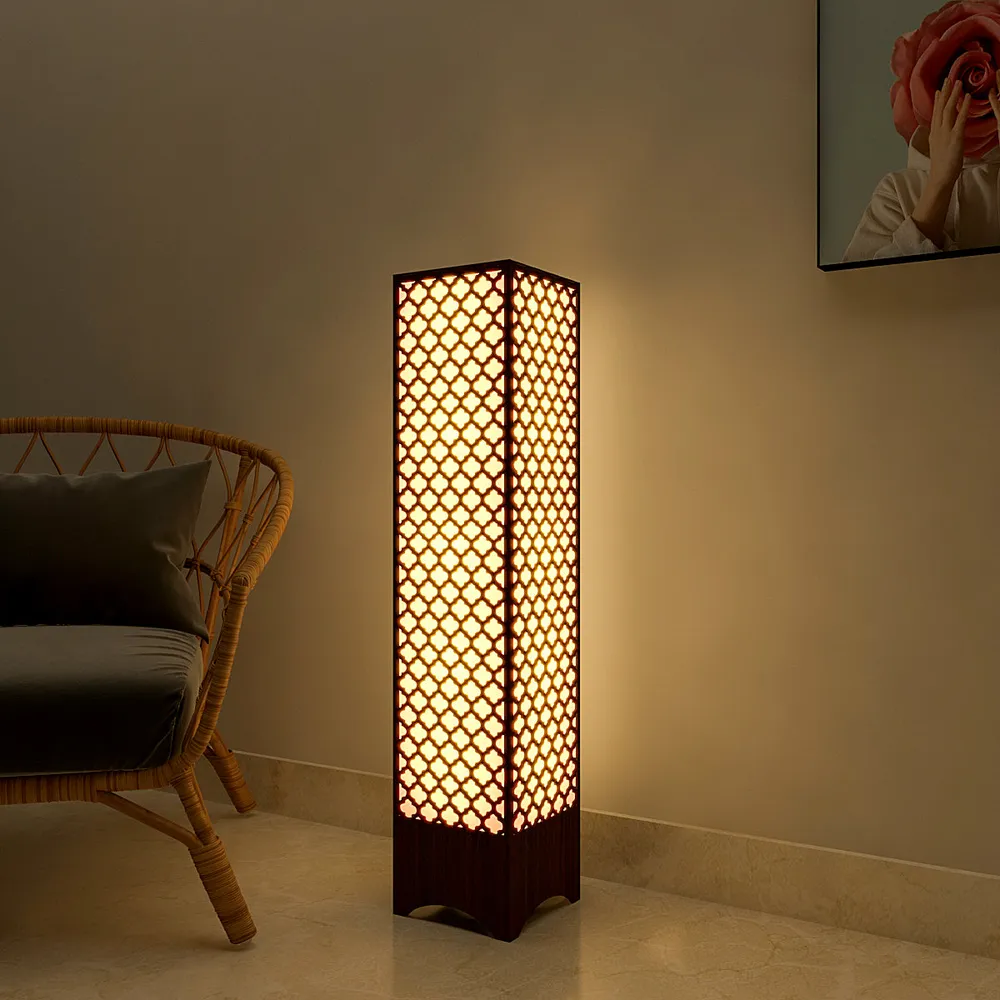 The Moroccan Designer Wood Floor Lamp / Floor Light / Modern Lamp