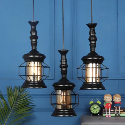 The Old Age Cagey Black Cluster Hanging Lights