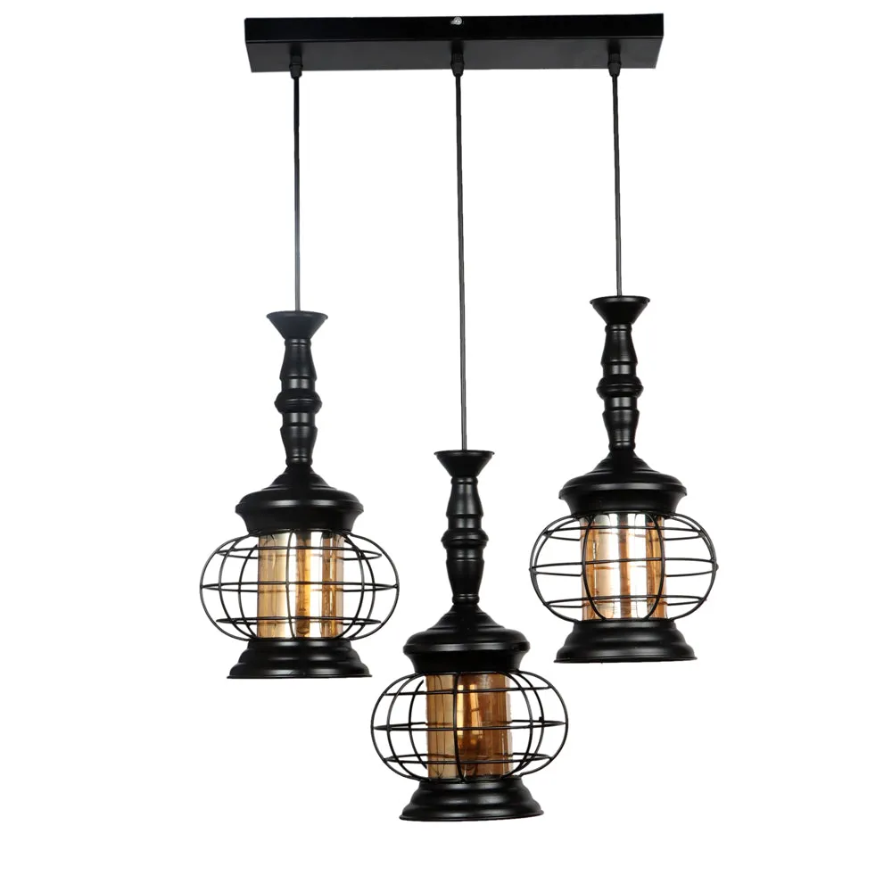 The Old Age Cagey Round Black Cluster Hanging Lights