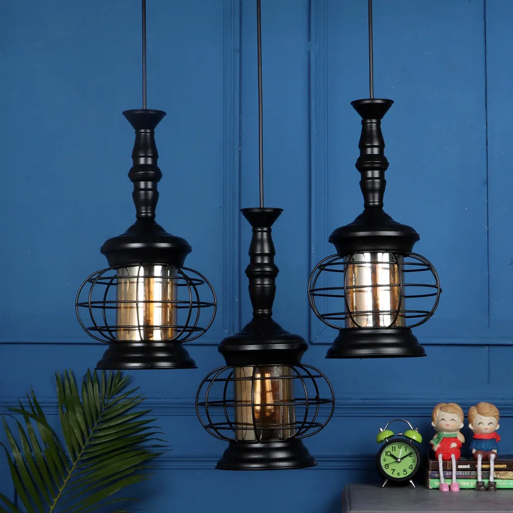The Old Age Cagey Round Black Cluster Hanging Lights