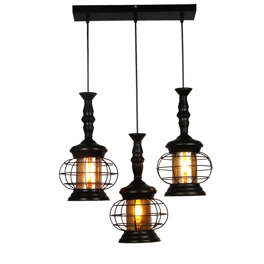 The Old Age Cagey Round Black Cluster Hanging Lights