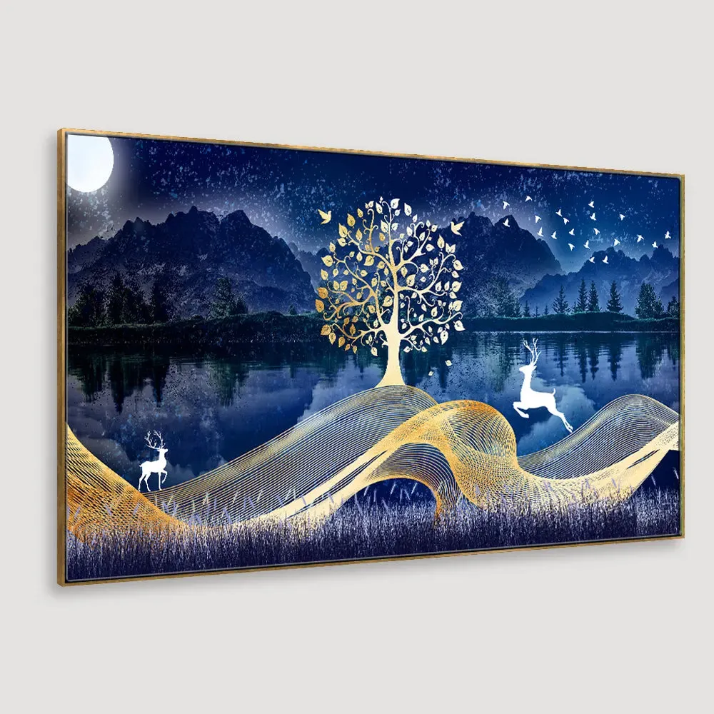 The Patronus Charm Framed Wall Art With Frame