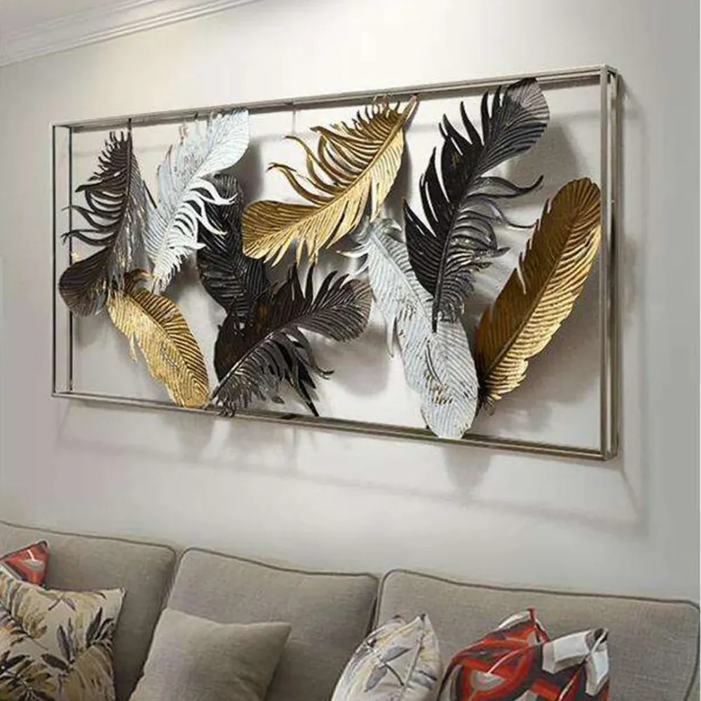 The Piece with the Golden Grid and Discs Wall Art