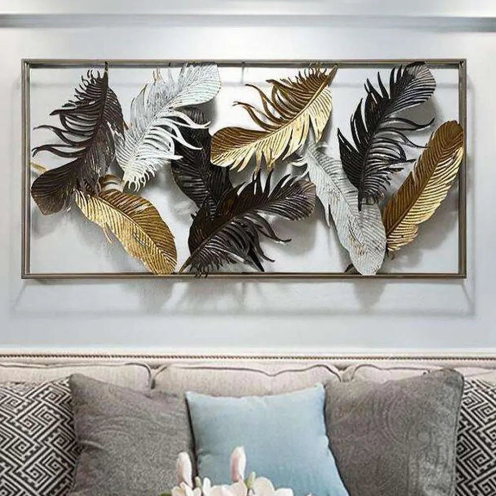 The Piece with the Golden Grid and Discs Wall Art