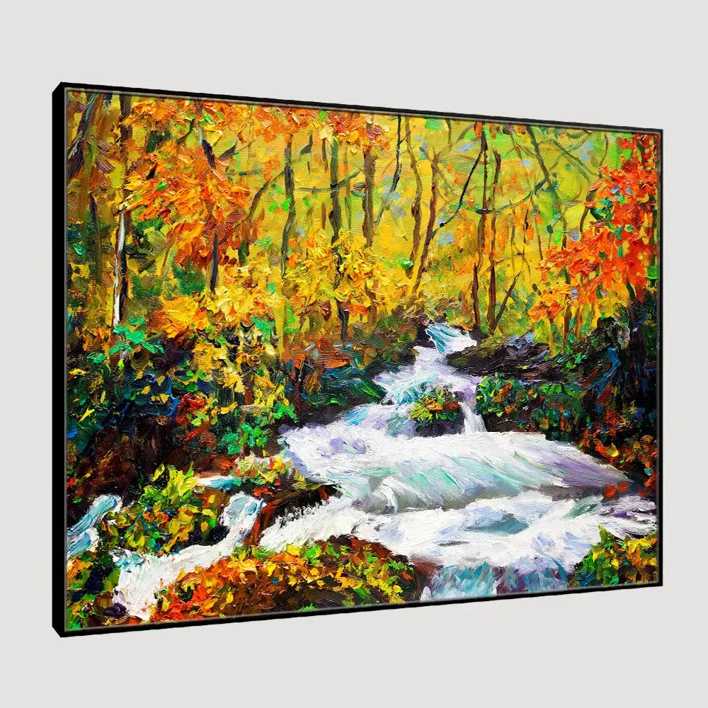 The Poised Stream Framed Wall Art With Floating Frame
