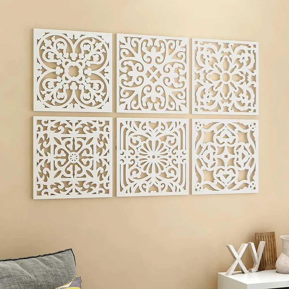 The Royal Cutwork Wooden Wall Art- Set of 6