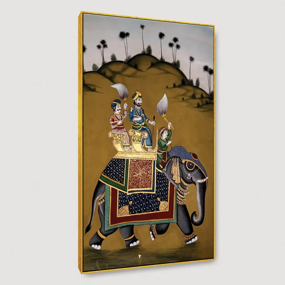 The Royal Elephant Framed Wall Art With Frame