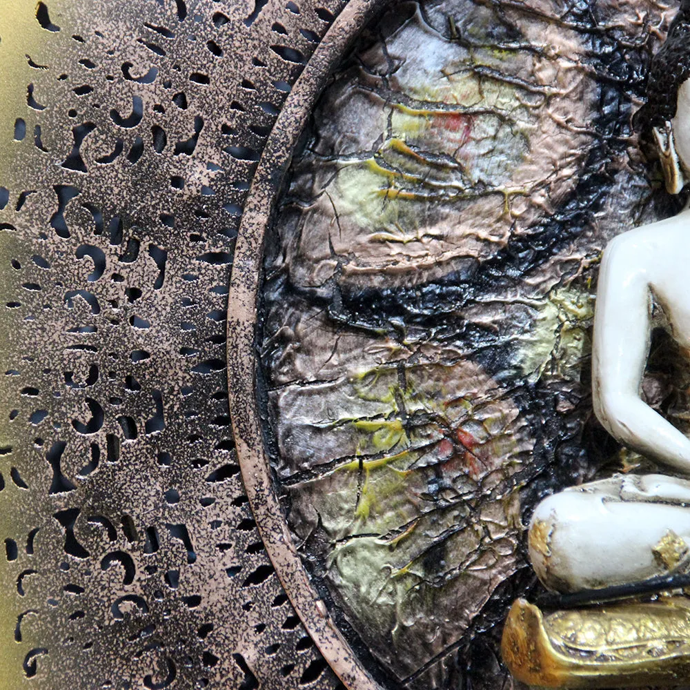 The Sacred Halo Of Buddha Metal Wall Art With Led Lights