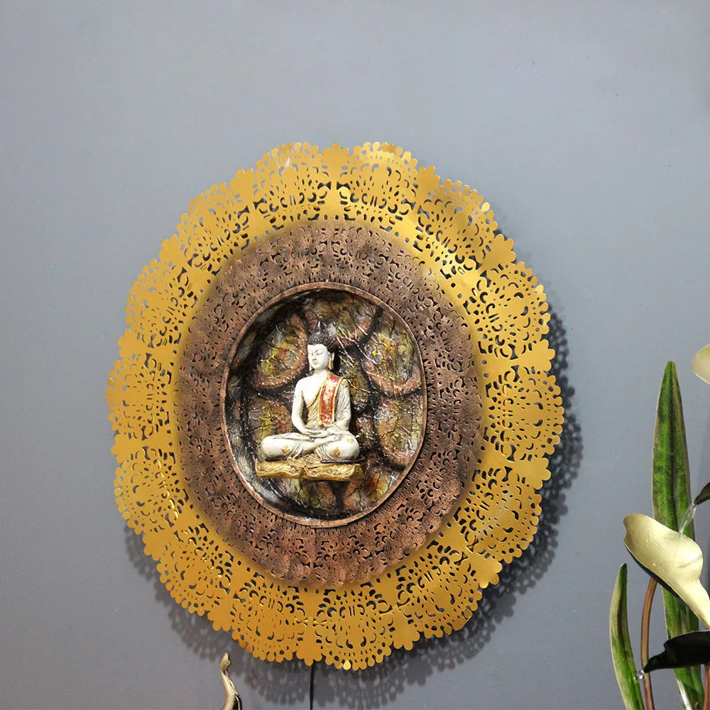 The Sacred Halo Of Buddha Metal Wall Art With Led Lights