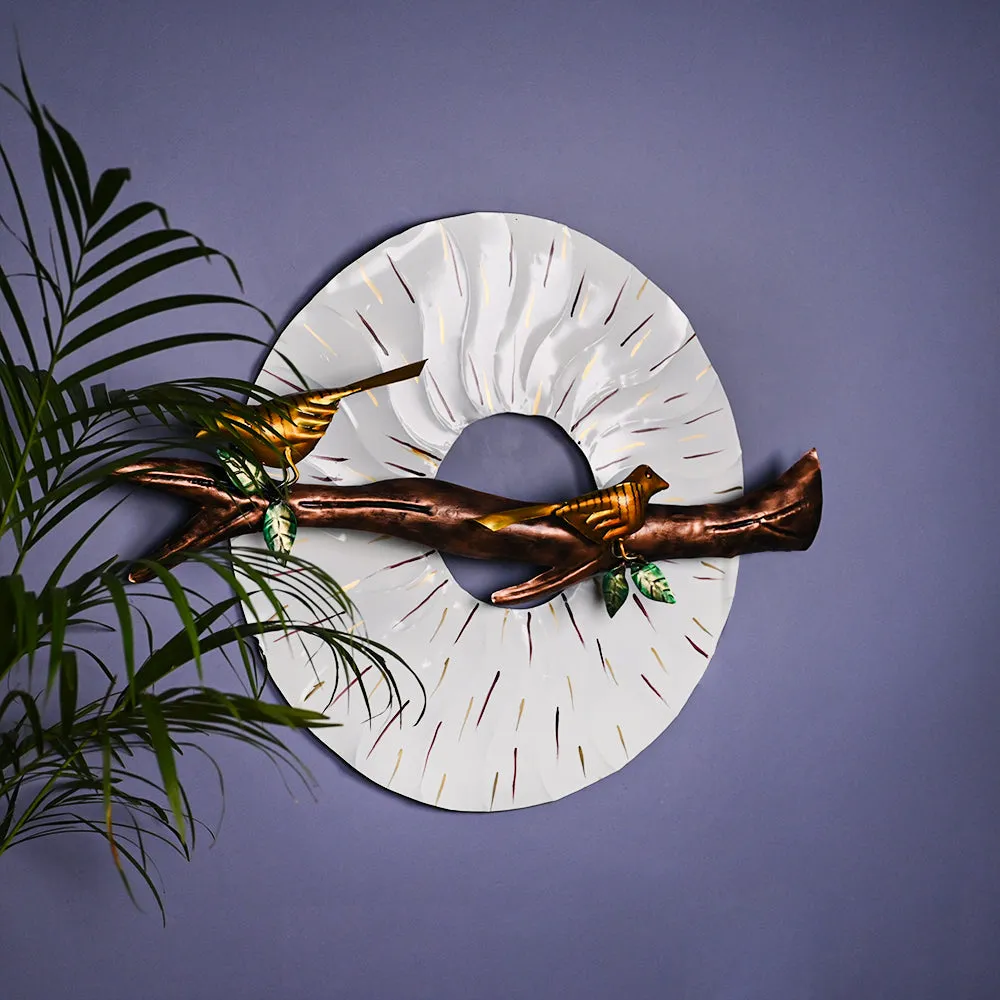 The Sole Branch & Birdies Metal Wall Art With Led Lights