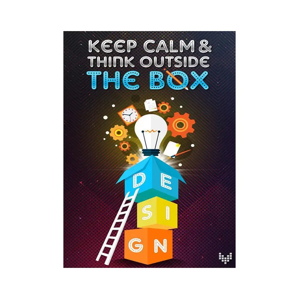 Think Out Of The Box Office Quot Wall Poster Regular Size Poster 9" X 12"
