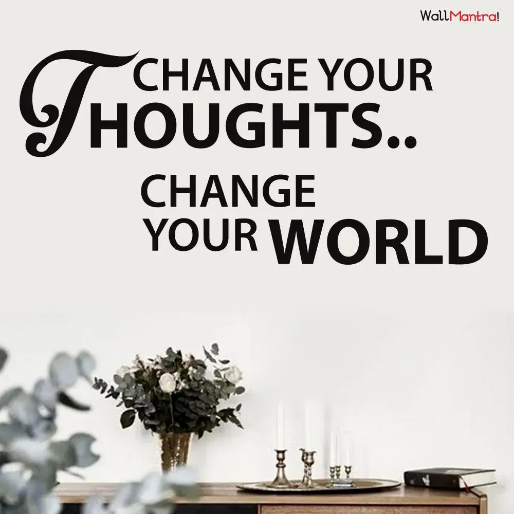Think Positive Wall Sticker for Home, Office Decor 21cm x  46cm