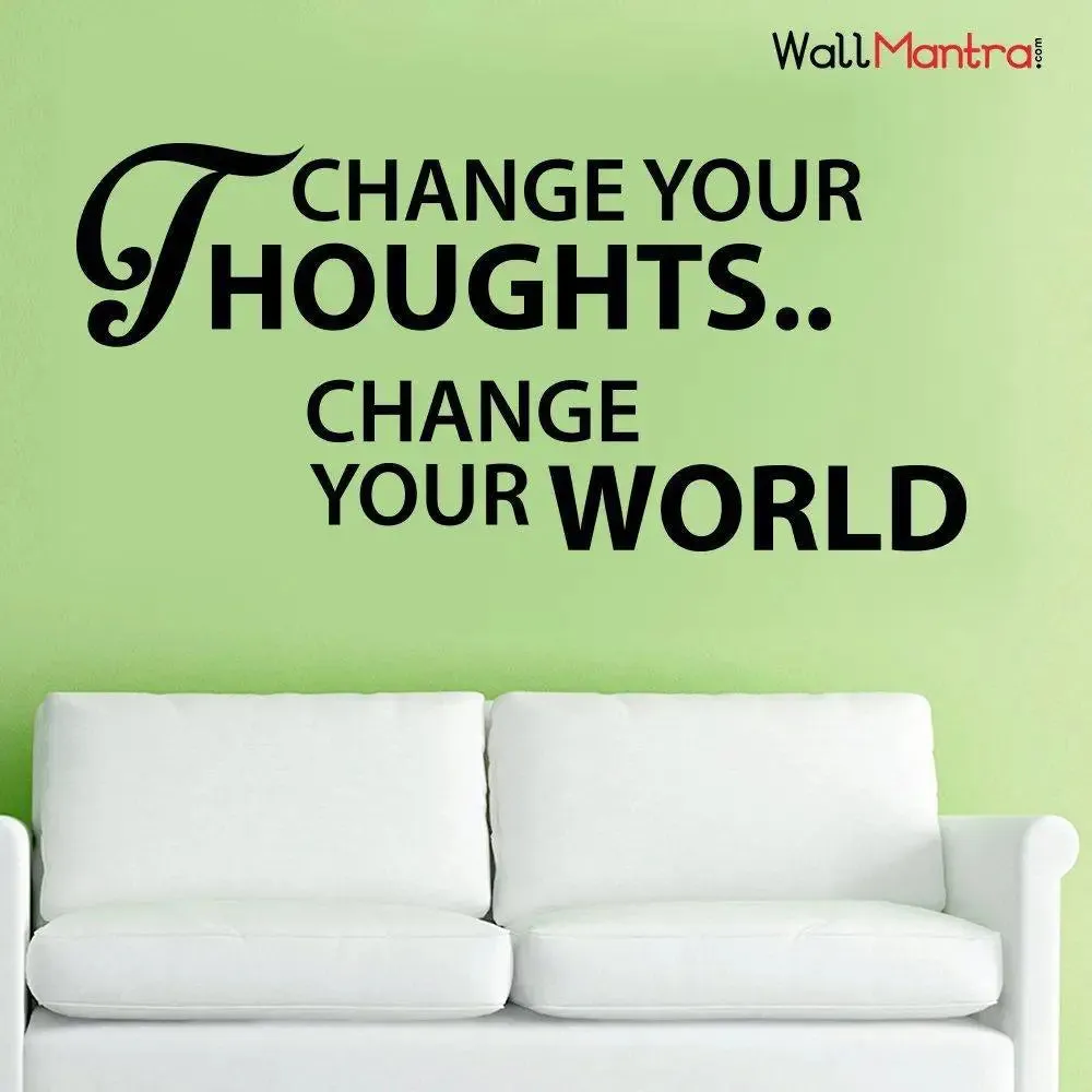 Think Positive Wall Sticker for Home, Office Decor 21cm x  46cm