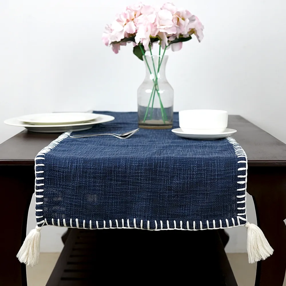 Thread Edge Jute Table Runner