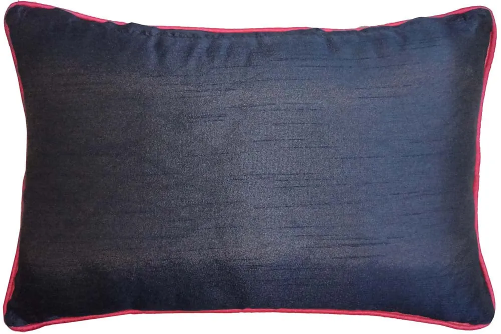 Tie &amp; Dye Rust Blue &amp; White Ekkat Print Cushion Cover Set Of 3