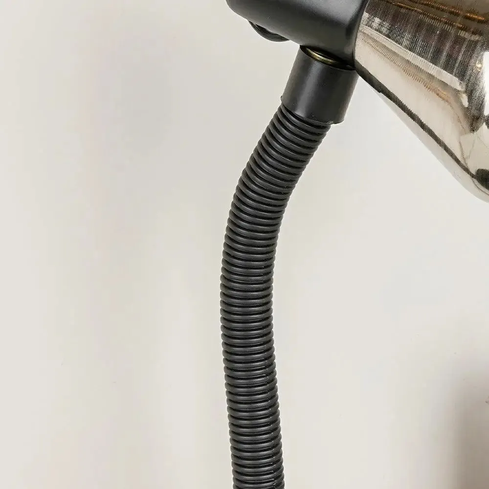 Timeless Adjustable Neck Study Lamp with Sturdy Round Base & Chrome Head