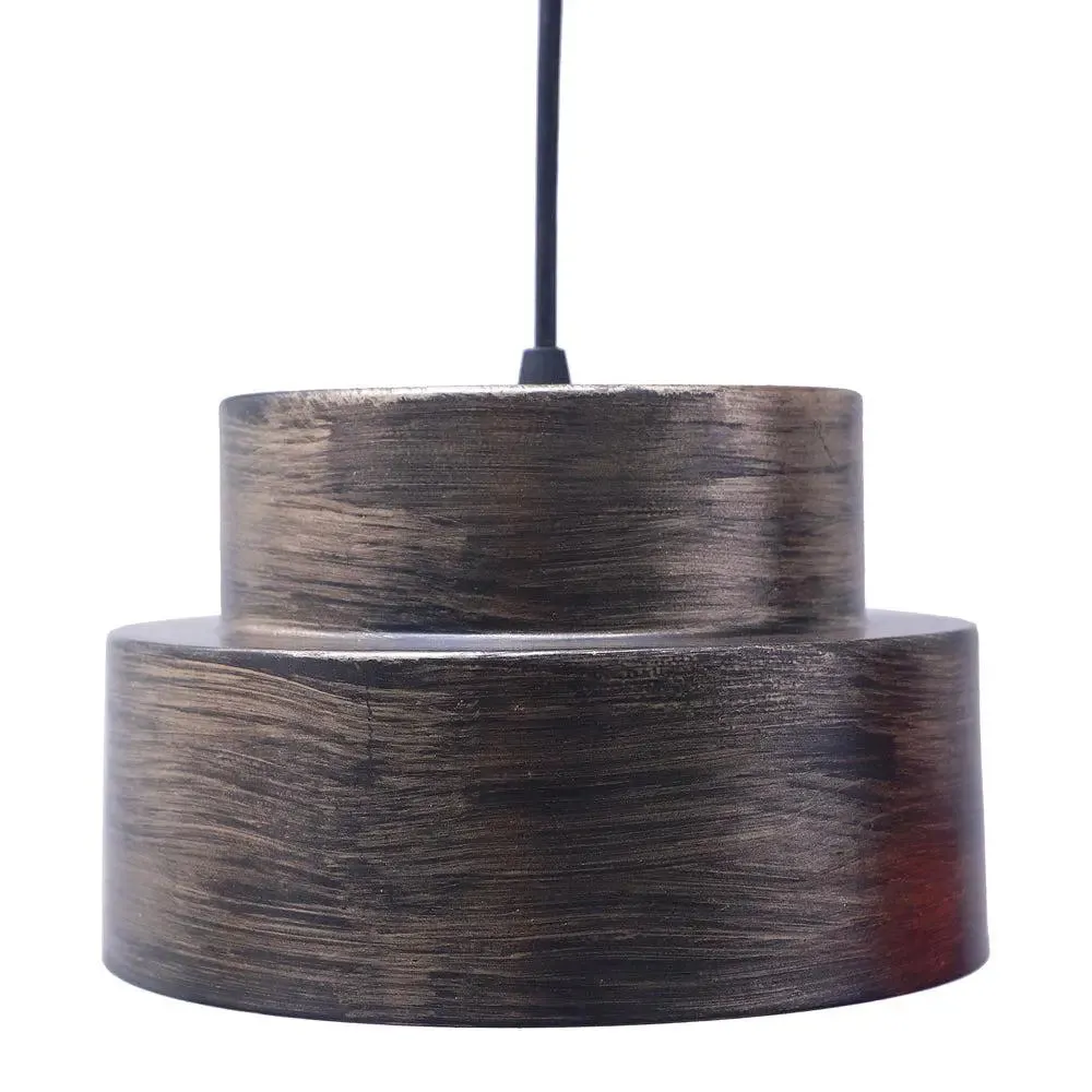 Timeless Black & Gold Hanging Lights for Living Room (Set of 2)