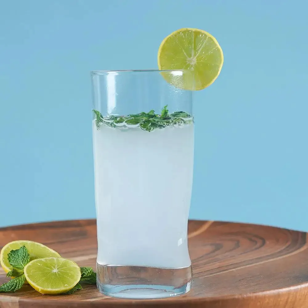 Timeless Clear Solid Juice Glass With Thick Base Set of 2